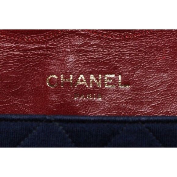 Chanel Matelasse Turnlock Straight Flap Chain Shoulder Jersey Material - Picture 9 of 9